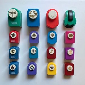Lot of 16 Paper Punches for Crafting Scrapbooking